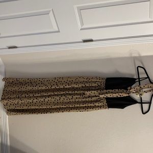 —Medium Black and Tan/Brown Blue Rain Tank Top Romper